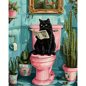 Resim 1 adet Zarif 5D Elmas Boyama Seti, Karikatür Tarzı Kedi Elmas Sanatı ve El Sanatları, Güzel Çerçevesiz Oda Dekorasyon Boyama, Boş Zaman ve Rahatlama, Mükemmel El Yapımı Nokta Delme Etkisi, Başlangıçlar İçin Uygun, Zarif 