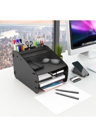 Resim Design Otto Fx Medium Modest 6 Renk Evrak Rafı Masaüstü Organizer Siyah 