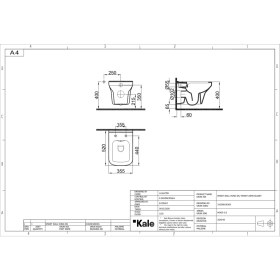 Resim Kale Mood 2.0 Rimless Akıllı Duvara Asılı Tuvalet Bide Fonksiyonu 