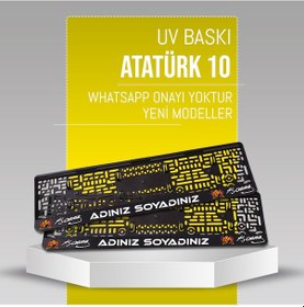 Resim Atatürk 10 Plakalık, 2 Adet Premium Uv Baskı, Plakalıkhane 