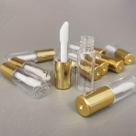 Resim 10 Adet Mini Ruj & Parlatıcı Örnek Seti - 0.04oz Doldurulabilir Tüpler, Kauçuk Linerler, Altın Seyahat Temelleri 