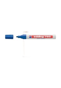 Resim Edding Markör Boya Dekor Yuvarlak Uçlu 2-4 Mm Mavi 750 10 Adet 