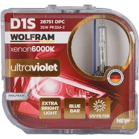 Resim D1s Xenon Ampul 6000k Ultraviolet Mavi Cam 12v 35w - Wolfram 28751dpc 