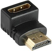 Resim HDMI Dişi Erkek Çevirici Konnektör - 90 Derece 