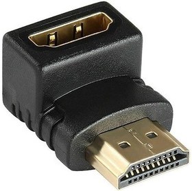 Resim HDMI Dişi Erkek Çevirici Konnektör - 90 Derece 