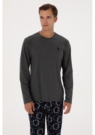 Resim U.s. Polo Assn. Erkek Antrasit Melanj Pijama Takım 50318609-vr081 Antrasit Melanj 