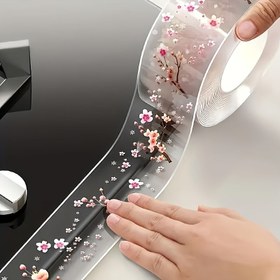 Resim 1 Rulo Şeffaf Su Geçirmez Yapıştır Bant - Kendinden Yapışkanlı, Hava Koşullarına Dayanıklı, Sızdırmazlık Koruma Şeridi Mutfak, Banyo, Köşeler Duvarlar ve Tezgahlar için, Su Direnci, Bant 