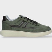 Resim Liger Erkek Keten Gabardin Kumaş Günlük Sneaker Ayakkabı HAKİ 