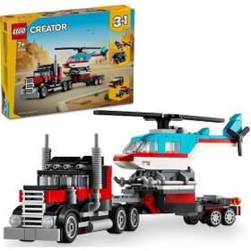 Resim LEGO® Creator 31146 Helikopterli Açık Kasa Kamyon 270 Parça 