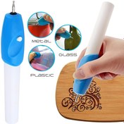 Resim Kablosuz Mini Oyma Kalem Aracı - Metal, Cam, Plastik, Ahşap için Elektrikli Hassas Oyma Oyma Kalem - DIY Oyma Zanaat Kalem (Pil Dahil Değil) 