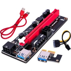 Resim Alfais 4842 Pcı E Express 1x To 16X USB 3.0 009S Riser Ekran Yükseltici Uzatma Kartı 