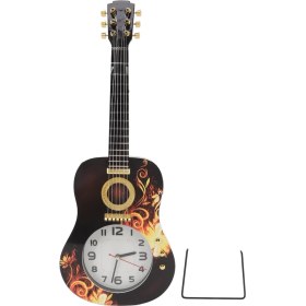 Resim Duvar Saati Sessiz Simülasyon Ukulele Şekilli Dekoratif Çalar Saat Yatak Odası Öğrenci Yurt Ofis Ukulele 5681CC (46X17X4.5CM / 18.1x6.7x1.8in) (Yurt Dışından) 