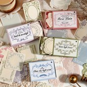 Resim 30 Adet Vintage Ephemera Paketi Sıcak Kelimeler Eski Rüyalar Serisi Dekoratif Not Kağıdı, Kesme Kart Stoğu Scrapbooking, Günlük Tutma İçin - Dokulu Baskılı Yapışkansız El Sanatları Kağıdı 