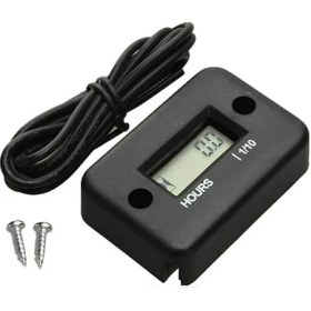 Resim Xifu Shop C Siyah Stil Motosiklet Atv Tekne LCD Ekranlı Indüktif Dijital Saat Sayacı Motor Saat Sayacı Timer (Yurt Dışından) 