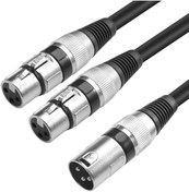 Resim Mykablo Xlr 1 Erkek - 2 Dişi Çoklayıcı Y Kablo 