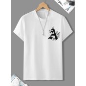 Resim DAXİS Sportwear Company Süslü A Baskılı Oversize Tshirt 