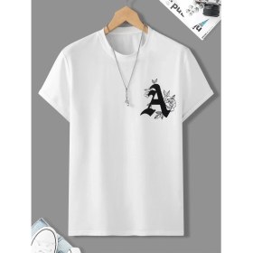 Resim DAXİS Sportwear Company Süslü A Baskılı Oversize Tshirt 