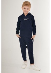 Resim U.s. Polo Assn Beautiful Bordo Erkek Çocuk Eşofman Takımı 