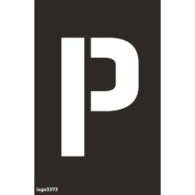 Resim İsg Tabelam 16x25cm/kompozit/P Harfi Boyama Şablonu 