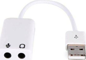 Resim 7+1 Usb Ses Kartı Çevirici Dönüştürücü Adaptör Haricı Virtual 3d Kablolu Usb Audıo 