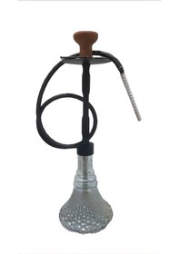 Resim Büyük Siyah Nargile Takımı Seti 