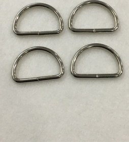 Resim Çanta Halkası D Demir 3,5 Cm 4 Lü Set Gümüş Gümüş 