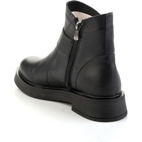 Resim Siyah Hakiki Deri Kadın Bot & Bootie K02717030403 Siyah 