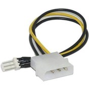Resim Molex 4 Pin to 3 Pin Erkek 12V Fan Konnektör Soket Çevirici 20 CM 