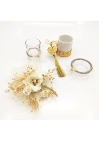 Resim Loradavet Lora Davet Damat Kahve Fincanı. Bardak. Lokumluk ve Çiçektakımı ( (540460067) 