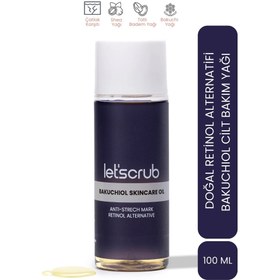 Resim Let'scrub Doğal Retinol Alternatifi Bakuchiol Çatlak Karşıtı Cilt Bakım Yağı 100 ml - Gratis 
