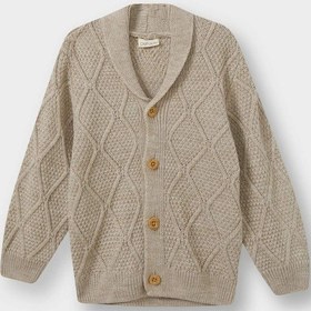 Resim Defacto Erkek Bebek Düğmeli Hırka F2332a525aubg123 Bej 