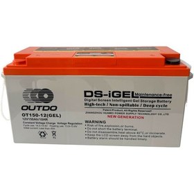Resim Outdo Solar Jel Akü 150 Ah 12v Dijital Ekranlı Akıllı Solar Akü 