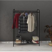 Resim Armin Çiftli Siyah New Konfeksiyon Askısı Büyük Boy Butik Elbise Askısı Siyah 