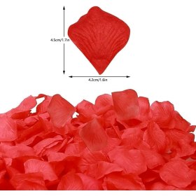 Resim Kırmızı Renk Gül Yaprağı – 1 Paket 100 Adet 