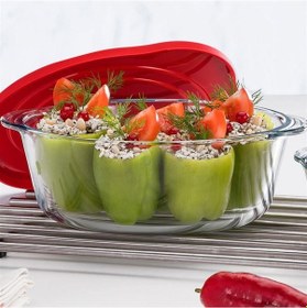 Resim Paşabahçe Borcam Yuvarlak Silikon Kapaklı 59001 2100cc 