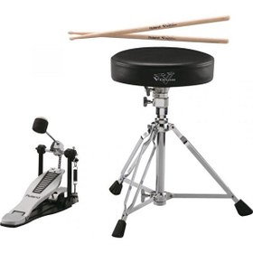 Resim Roland DAP-3X Aksesuar Paketi (Tabure Kick Pedalı Baget) 