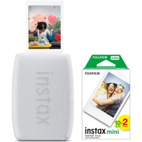 Resim Fujifilm Instax mini Link 3 Beyaz Akıllı Telefon Yazıcısı ve 20'li mini Film 