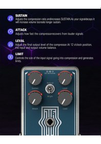 Resim Donner Lax Comp True Analog Compressor Pedalı 