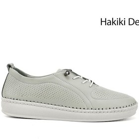 Resim Gönderi R Su Yeşili Lastik Bağcıklı Hakiki Deri Comfort Ayakkabı Su Yeşili 