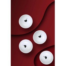 Resim Porselen Pretty 4 Parça 10 cm Kase Seti 