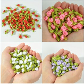 Resim 100 Adet Yapay Gül Paketi, İç Mekan Dekorasyonu, Noel ve Çeşitli Bayram Süslemeleri, DIY Saç Aksesuarları, Süsler, Giysi Süsleme Çiçekleri için Çiçekler ve Kelebekler 