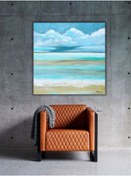 Resim Yağlı Boya Tablo %100 El Yapımı 85cmx85cm Manzara Tropik 