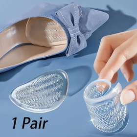 Resim 1 Çift Silikonlu Kavaklı Ön Ayak Pedleri, Kadınlar İçin Yumuşak ve Yüksek Topuklar İçin Uygun, Kaymaz ve Şok Emici 