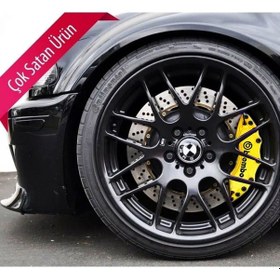Resim Nissan Micra Uyumlu Brembo Sarı Kaliper Kapağı 4 Parça Ön Arka Set 