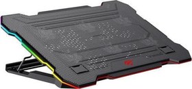 Resim Gamenote F2071 Cooling Pad RGB Gaming Laptop Soğutucu -Ayarlanabilir 6 Fan 2500RPM Uyumlu 