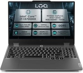 Resim Lenovo LOQ 15IRX10 83JE00WGTR Intel Core i7 13700HX 15.6" 16 GB RAM 512 GB SSD RTX5050 FHD FreeDOS Notebook 