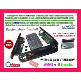 Resim Fiat Linea Mikrofonlu Bluetoothlu Oto Teyp Usb/sd Çevirici Aux K N11.244 
