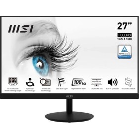 Resim msi 27" pro mp271a 1920x1080 100hz 1ms hdmi vga dp ips monitör 