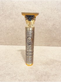 Resim Genel Markalar Saç Sakal Vücut Tıraş Makinesi Çizik Atma Sıfır Alır Güçlü Performans 4 Taraklı Metal Yapılı Altın 