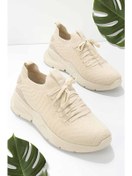 Resim Bambi Bej Triko Kadın Sneaker K01118036082 